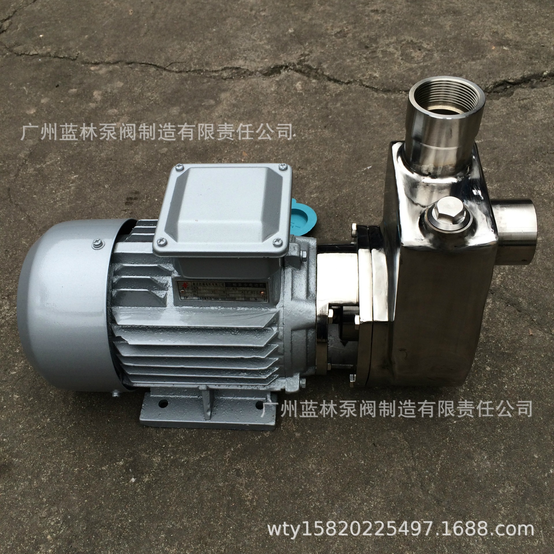 304不锈钢耐腐蚀化工自吸泵 65FBZ-22卧式不锈钢自吸离心泵