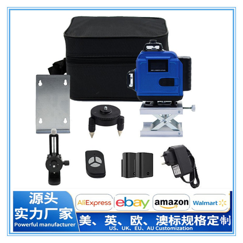 触摸数显屏4 D 16线 绿光水平仪高精准度强光红外线激光水平仪