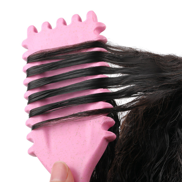 Cross-border popular wheat straw bouncing comb curling brush same…