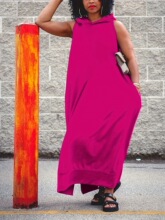 43491 Summer Solid Color Deep V Dress ��ɫ��V����ȹ