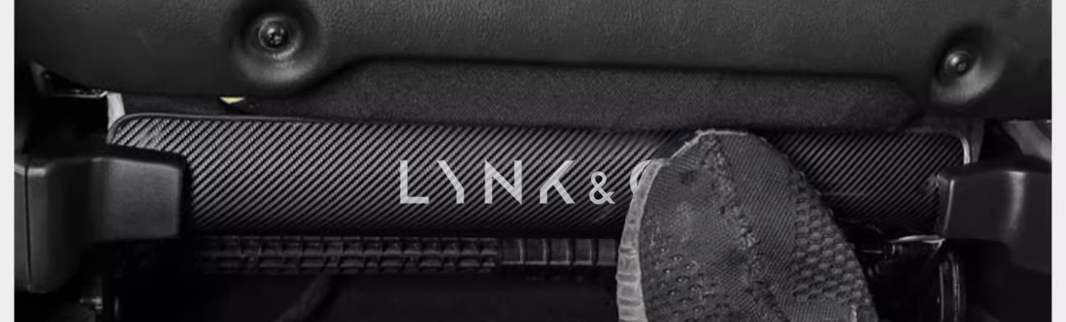 For Lynk&Co 01 02 03 05 06 09 Seat Anti-Kick Pad Interior Carbon Fiber