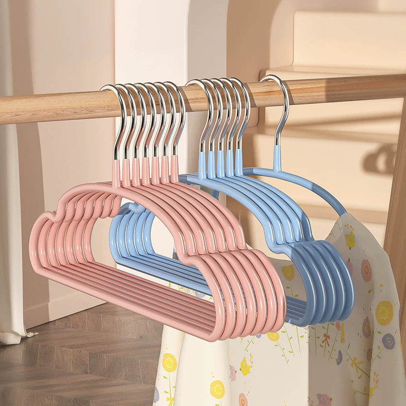 Утолщенная пластиковая детская вешалка для одежды с облаком, бытовая детская противоскользящая вешалка для влажной и сухой одежды двойного назначения, бесследная противоскользящая сушилка для одежды