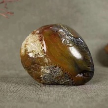 天然新疆和田玉玉器供应链籽料带原皮意境山水玉石山水把件工艺品