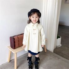 女童双面毛呢2025秋冬新款韩版洋气儿童春秋大衣宝宝羊毛呢子外套