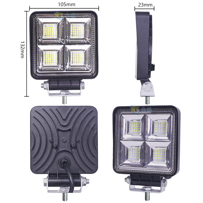 Cuatro agujeros LED carretilla elevadora lámpara concha de ingeniería lámpara de automóvil concha de lámpara de automóvil concha de lámpara de trabajo concha de lámpara de automóvil concha de lámpara de automóvil Kit