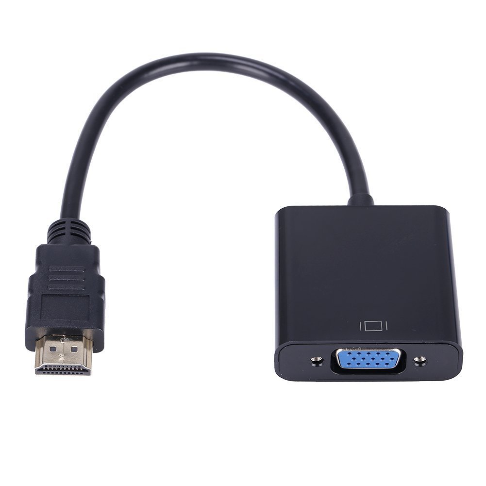 Transfronterizo dedicado HDMI a VGA adaptador con audio con fuente de alimentación HDMI a VGA HD cable adaptador