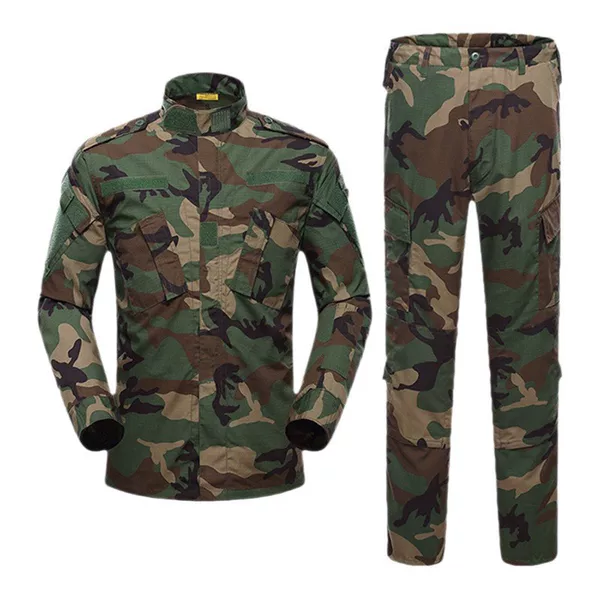 Cross-Border Exclusive Supply of Black Camouflage Suits for Men, Outdoor Tactical Training Uniforms, Wear-Resistant Workwear, Spring and Autumn Styles, Factory Wholesale