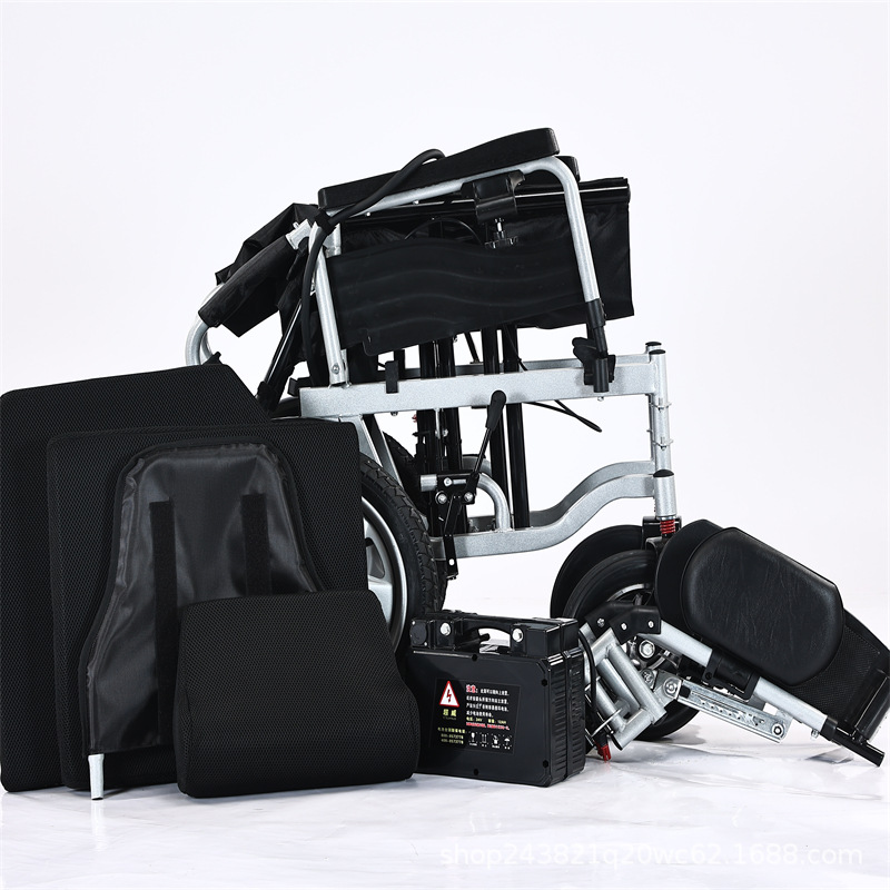 Customized Electric Wheelchair Manufacturer's Automatic Intelligent 24V Foldable Four-Wheel Vehicle for Disabled and Elderly People