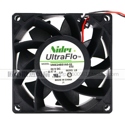 施耐德ATV610 ATV630变频器风扇V80E24BS1A5-52 80×80mm DC24V
