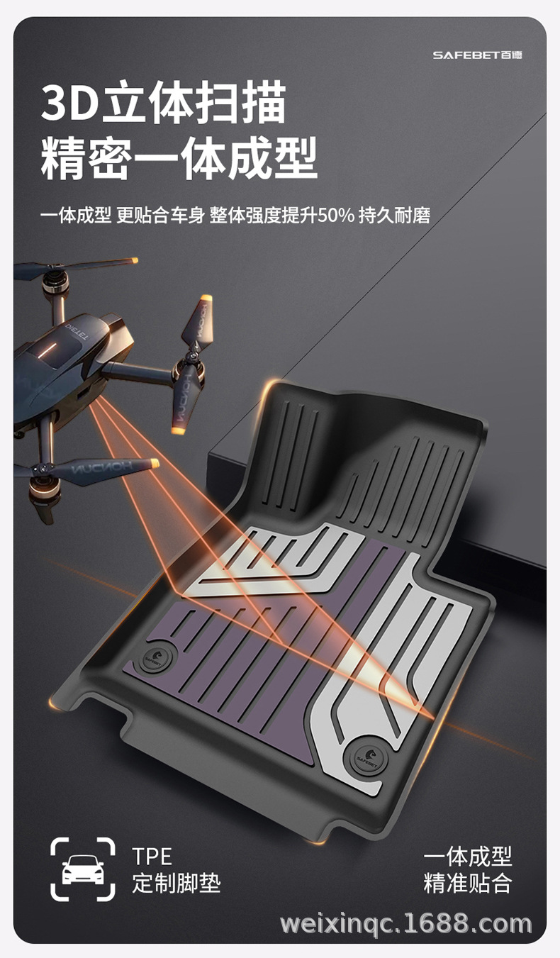 Suitable for Leapmotor A10 B01 C11 B10 C10 C16 D19 Lafa5 Special Tpe Colorful Car Floor Mats