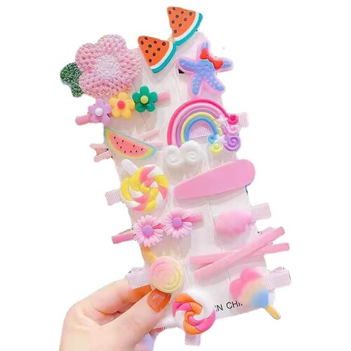 Children's hair accessories, girls' hairpins, Korean cute princess hairpins, little girls' Internet celebrity hairpins, baby summer clips
