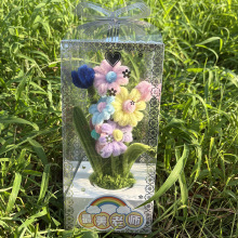 手工编织扭扭棒成品太阳花盆栽向日葵假花仿真花束节日生日纪念品