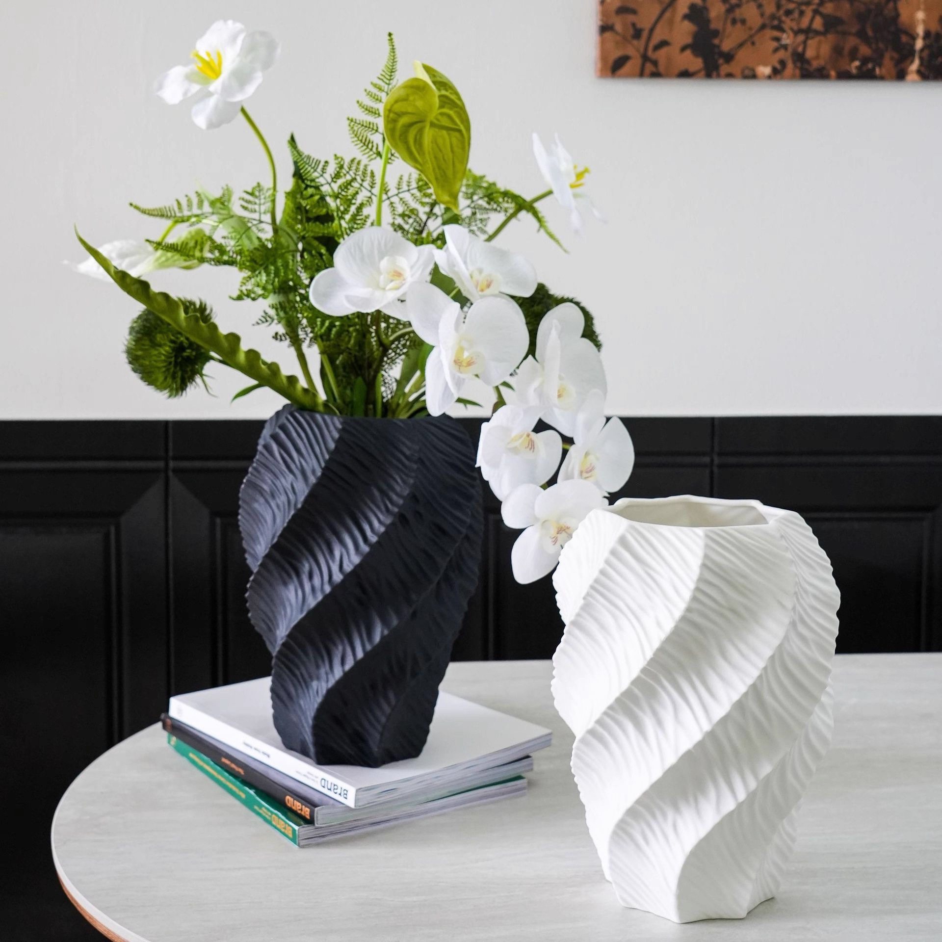 Moderno ins simple vasos de vidrio de ventana europeos flores hidropónicas ricos y preciosos bambú comedor decoración de la mesa