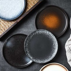 Cross-border steak plate, Western food plate, home dining plate, ins flat plate, ceramic pasta plate, Japanese tableware, hotel commercial use