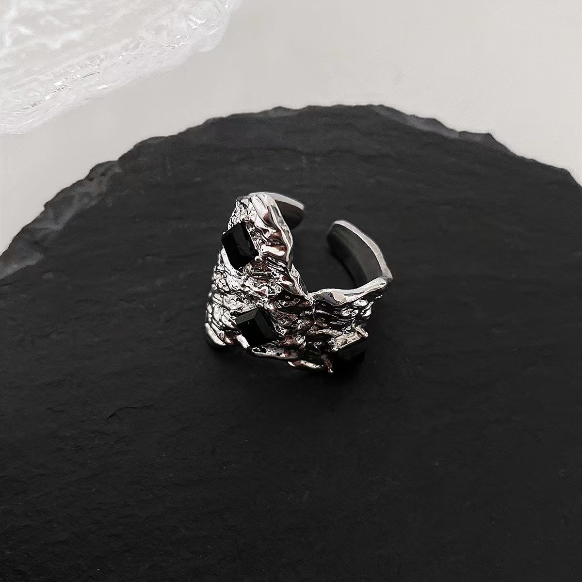 10g Weight Open Ring Classification 1 Piece Quantity Daily Occasion Metal Material Heart Shape Pattern Women'S Gender Plating Design Fashion Style Fashion Heart Shape Metal Plating Women's Open Ring 1 Piece 25