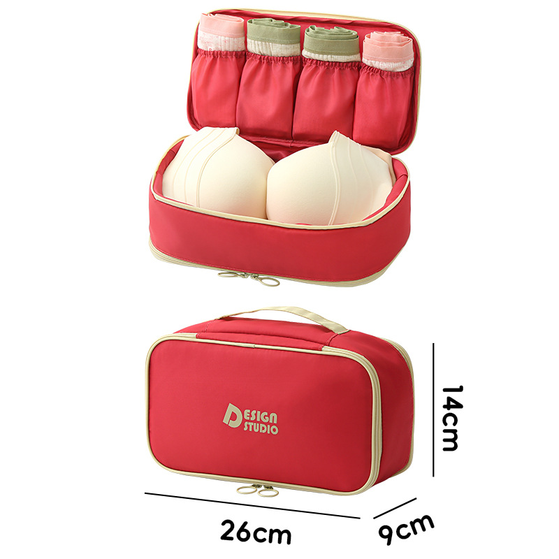 Bolsa de almacenamiento de ropa interior de gran capacidad de dopamina Bolsa de almacenamiento de viaje Bolsa de almacenamiento de calcetines tres en uno multifuncional para celebridades de Internet