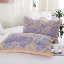 枕巾一对装纱布棉吸汗透气加厚新款柔软成人情侣欧式耐脏纯棉