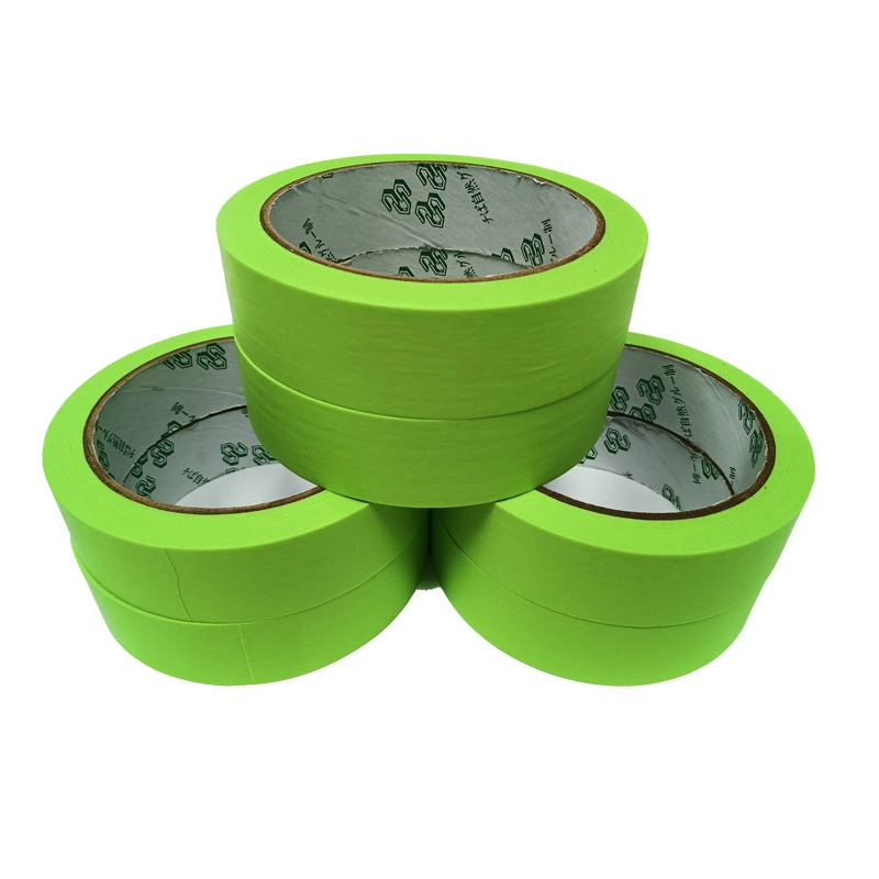 Фабрика маскирующий клей односторонний клей Украшение цветная бумажная лента автомобильная краска маскирующая желтая маскирующая лента оптом