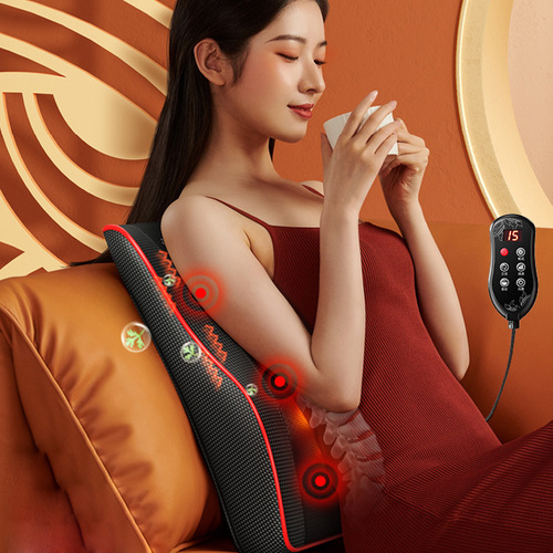 Car Home Massage Cushion Pillow Neck Lumbar Back Multi-functional Full-Body Electric Shoulder Neck Massage Device Cross-border Supply