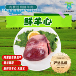 内蒙新鲜羊心现杀现发草原羊心烧烤商用批发羊心羊杂羊心山羊心