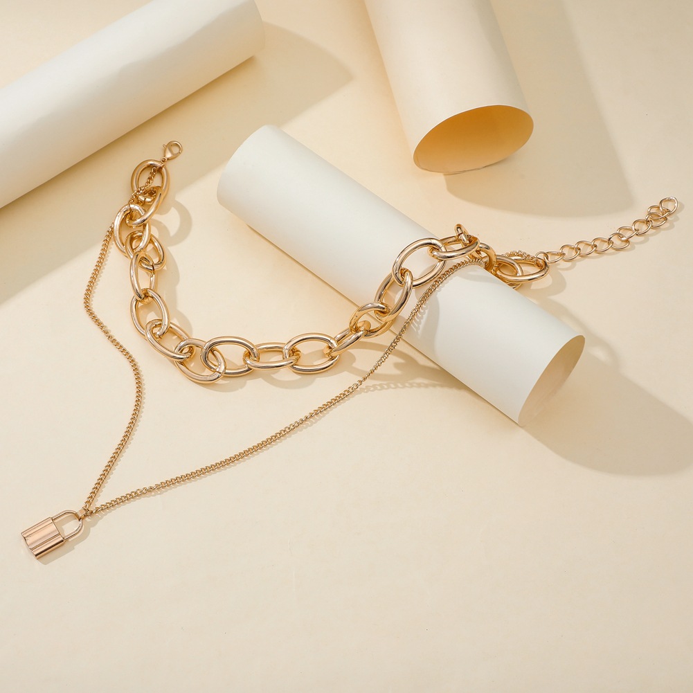 Fashion U Shape Iron Plating Unisex Necklace 1 Piece