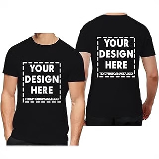 Custom logo pure cotton t-shirt cross-border 160g US size short-sleeve cultural shirt custom print t-shirt large size men's t-shirt