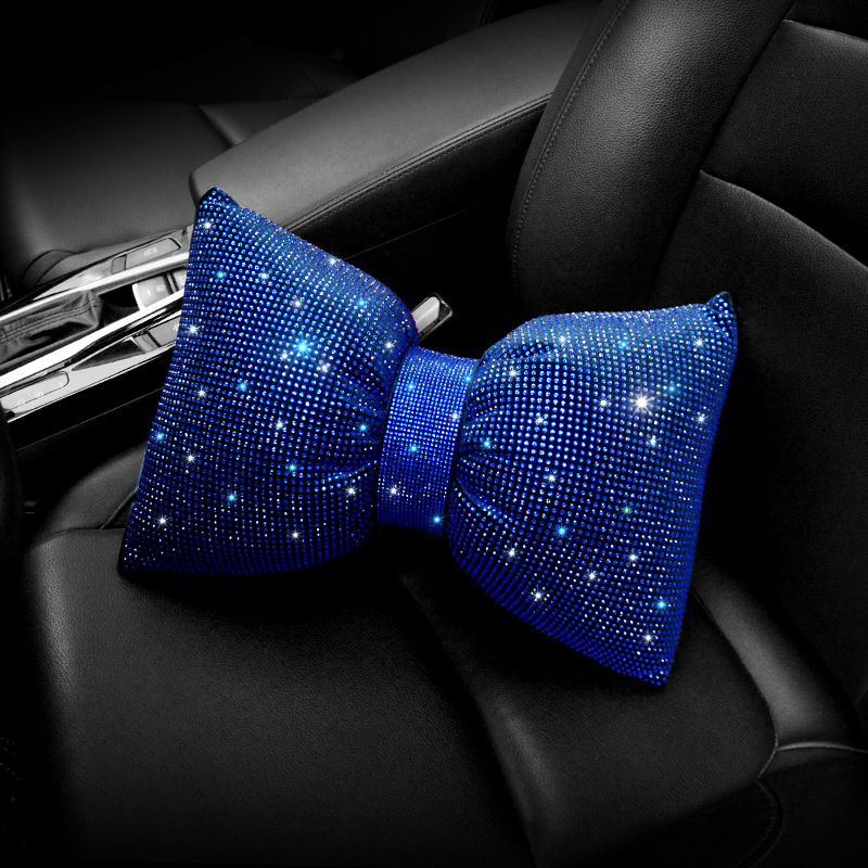 Diamante azul diamante accesorios del coche traje de la cubierta del engranaje del freno de mano hombro cubierta protectora cubierta del volante al por mayor