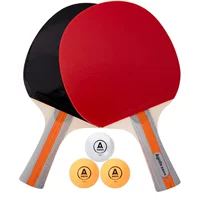 Deli F2310 angnite Agnite для начинающих, двухсторонняя ракетка для настольного тенниса с обратным клеем, два 3 мяча