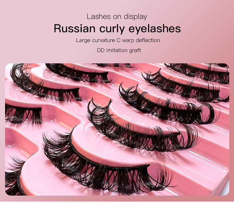 20g Weight False Eyelashes Makeup Tools Types 10 Pairs Quantity Imitation Mink Material Geometric Pattern Fashion Style Fashion Geometric Imitation Mink False Eyelashes 10 Pairs 1