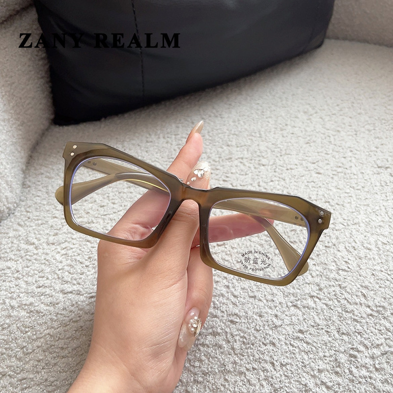 Nuevo ojo de gato retro cara llana Internet celebridad marco negro gafas de luz anti-azul personalidad Calle Cruz llano fabricante de Marco en stock