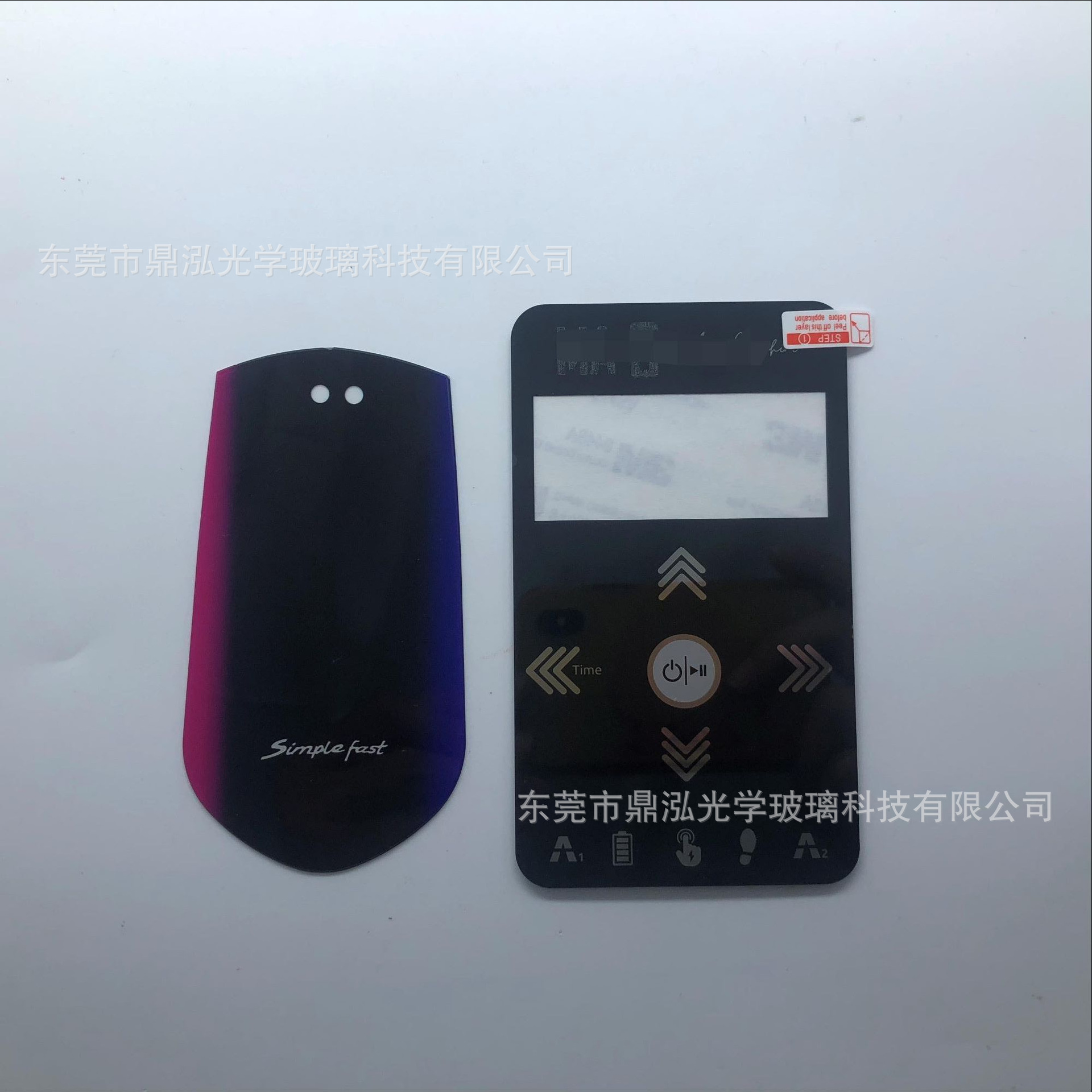 厂家防刮花亚克力镜片标牌 PC各种形状镜片标牌 面板贴可定制