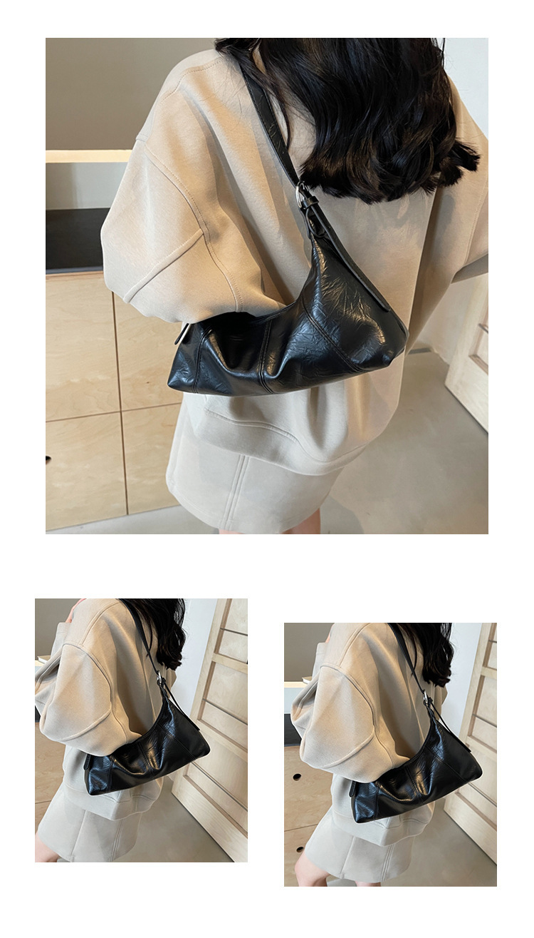 Sac à bandoulière tendance pour femmes sous les aisselles 2024, nouvelle version coréenne à la mode, simple, grande capacité, pour le travail et les déplacements_voghion.com
