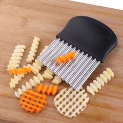 ステンレス狼牙マッシュポテト刀波刀ポテト条切りジャガイモ条水波紋家庭用スライスツール