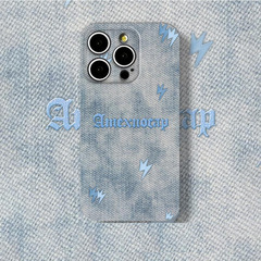 适用iPhone16promax手机壳牛仔晕染华为oppo小米vivo苹果15菲林壳