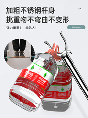 A stainless steel extendable single rod, a clothes hanger rod for hanging clothes on a balcony, a household clothes drying rod