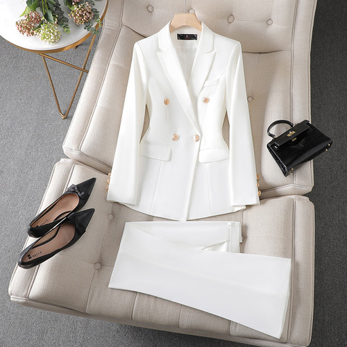 High-end suit suit for women, spring and autumn professional wear, temperament, college student interview formal wear, hotel manager work clothes jacket