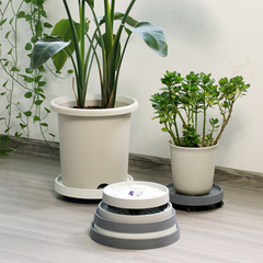 Movable thickened chassis universal wheel flower pot base breathable water tray with pulley tray wholesale