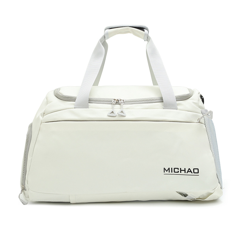 Bolsa de viaje de gran capacidad de tela Oxford, bolsa de separación de ropa seca y húmeda para el gimnasio, set de viaje, equipaje con ruedas, mochila