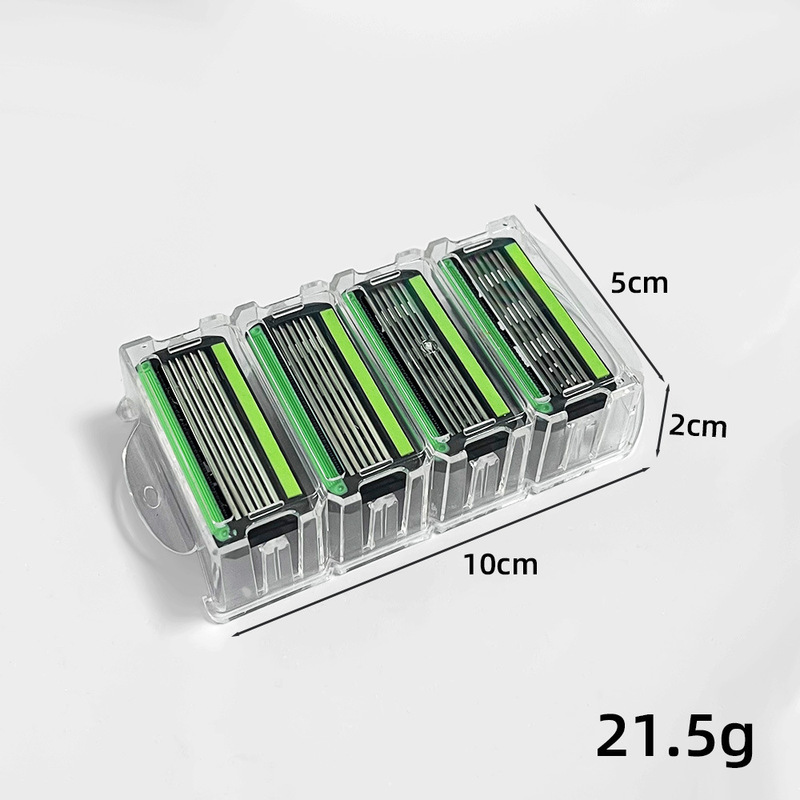 Bending Six-Layer Replacement Blade Head with Three Interfaces, Universal Various Handles, Manual Razor, Razor Blade Factory