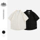 ANSWER ME Old Money Style Loose Short Sleeve New Chinese Style Shirt Men's and Women's Hollow Breathable Shirt Top Thin CS108