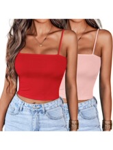 B 23361 Sexy Solid Color Camisole ��ɫС���� �羳�W��