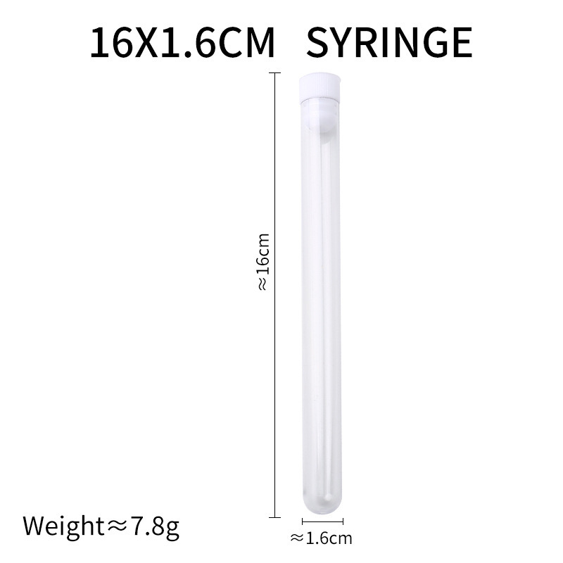Tubo de aguja, almacenamiento de plástico transparente, botella de aguja, herramienta de costura de bricolaje hecha a mano, tubo de almacenamiento de aguja de coser a mano para el hogar, tubo de aguja