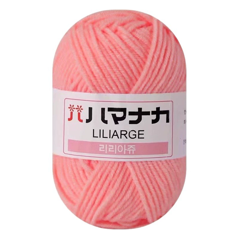 4 нити молочной хлопковой нити кукольная нить корейская детская шерсть вязаная крючком нить ручного вязания оптом