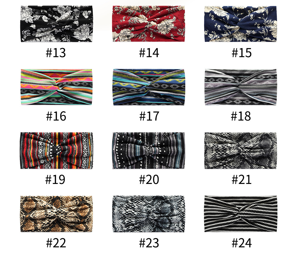 25g Weight Hair Band Hair Accessories Type 1 Piece Quantity Daily Occasion Cloth Material Flower Pattern Women'S Gender Printing Design Fashion Style Fashion Flower Cloth Printing Hair Band 1 Piece 6