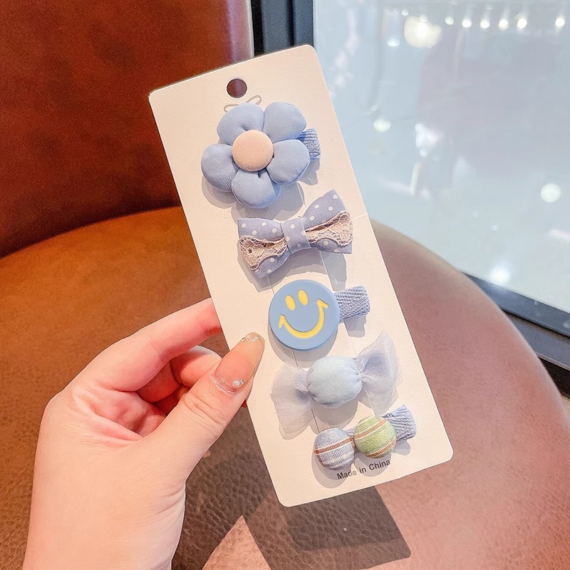 Niñas Bebé horquilla de tela completa bebé no duele el sudor clip de pelo lindo súper lindo clip de pelo fetal headwear de las niñas