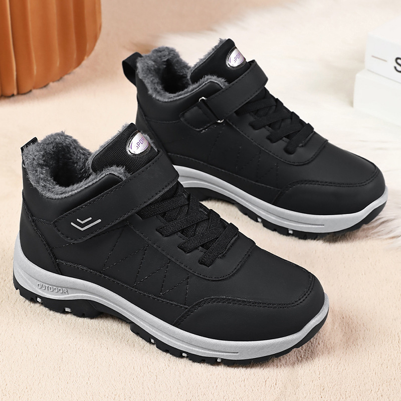 Zapatos de algodón de invierno al por mayor calentamiento grueso botas de nieve deportivas al aire libre botas casuales de algodón de pareja