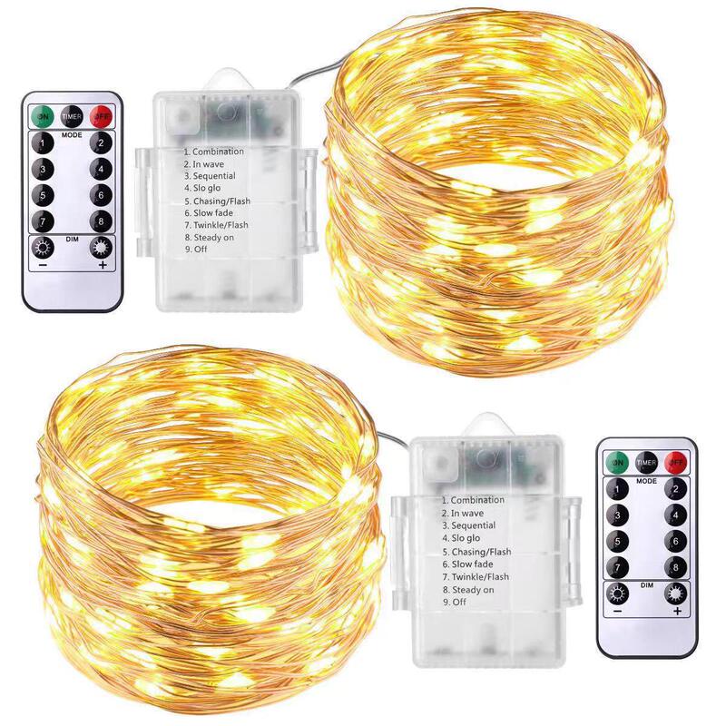 8-Function String Lights 3Aa Waterproof Battery Box Remote Control Copper Wire Lights Infrared Eight Copper Wire Lights Led Lights Remote Control Decorative Lights 8-Function String Lights 3Aa Waterproof Battery Box Remote Control Copper Wire Lights Infrared Eight Copper Wire Lights Led Lights Remote Control Decorative Lights