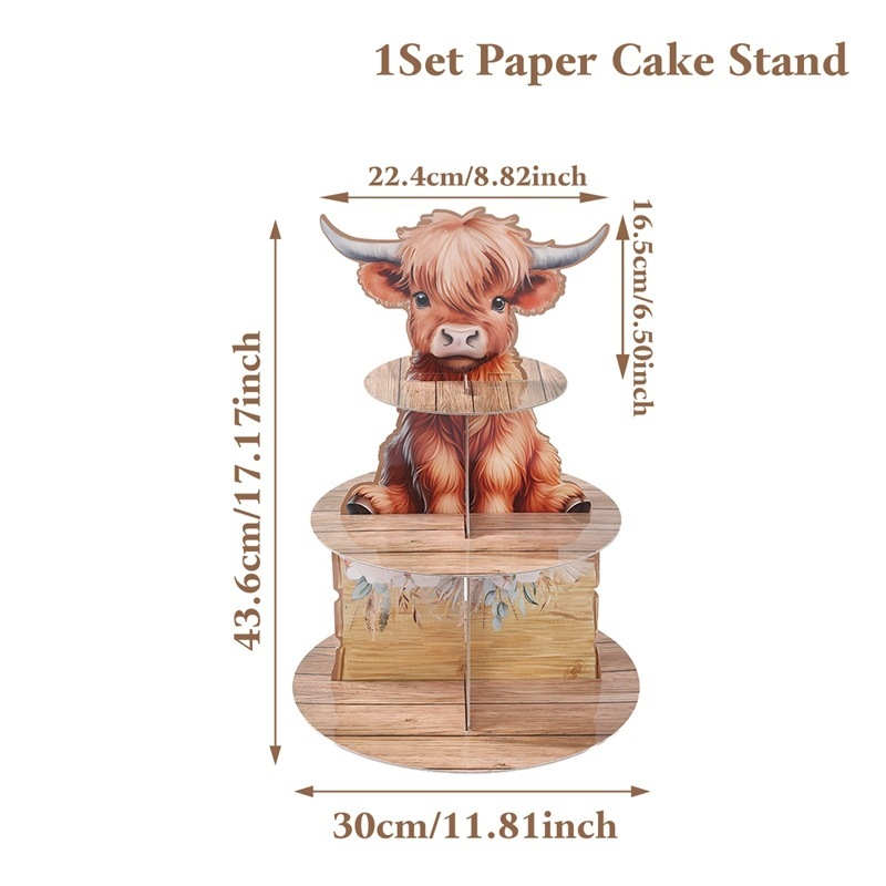 クロスボーダーケーキスタンド誕生日パーティーの装飾ケーキテーブル使い捨て紙デザートテーブルケーキホルダー外国貿易ホット販売|undefined