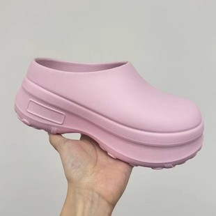 Foreign Trade Cross-Border Chef Shoes, Outdoor Casual Shoes, Comfortable Platform Soles, Wear-Resistant, Non-Slip, Men's and Women's Same Style Thick-Soled Slippers for Women