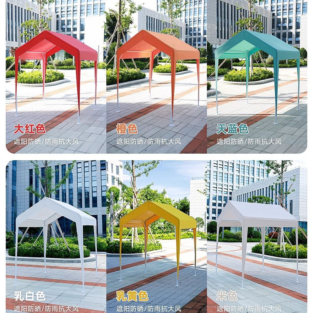 商业街网红集市摆摊帐篷3*3米夜市商用防雨简易活动四脚角遮阳棚